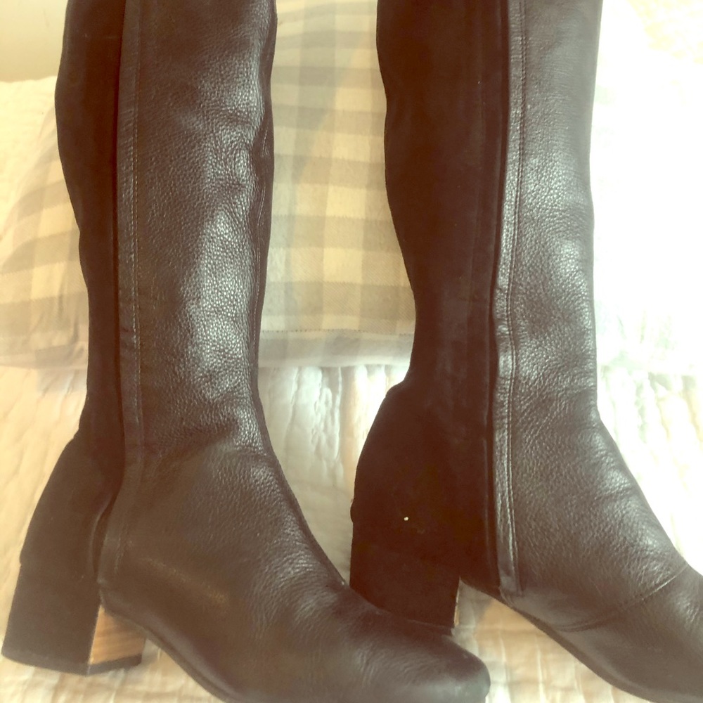 Leather boots make an offer !